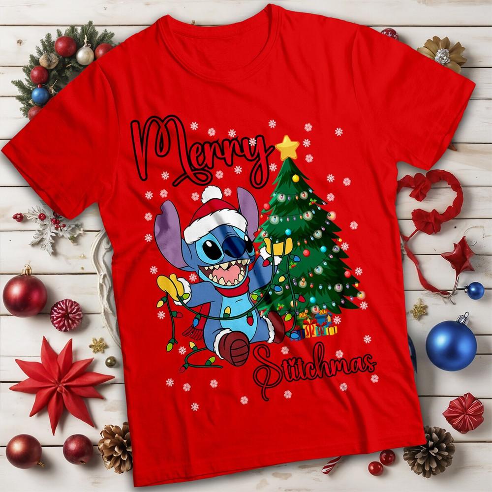 Stitchmas Christmas Tshirt Funny Unisexs And Unisexs Tee Mc S