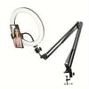 10 Inch Led Selfie Ring Light With Phone Holder Table Arm Stand Photography Lamp For Live Broadcast Streaming