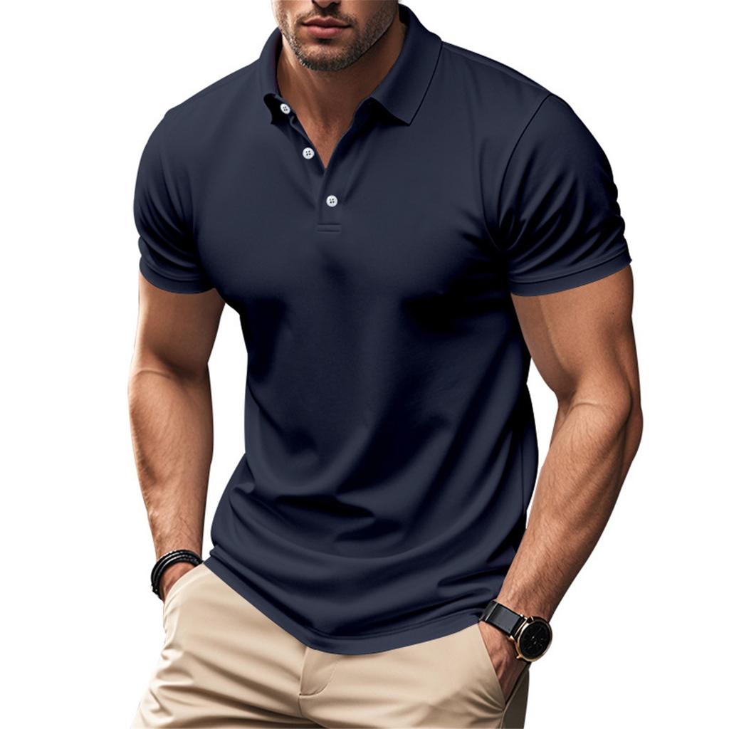 Men's Summer Leisure Culture Breathable Short Sleeved Shirt Top