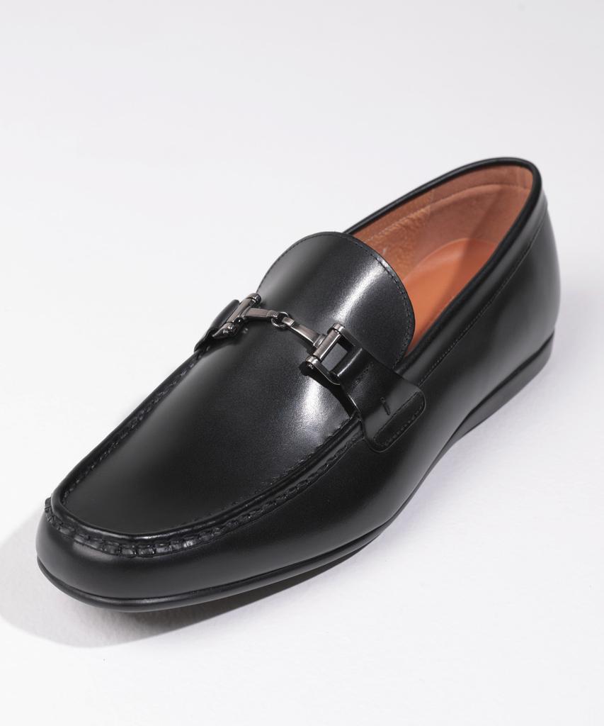 Brenowelt Driving Black Metal Loafers 1101