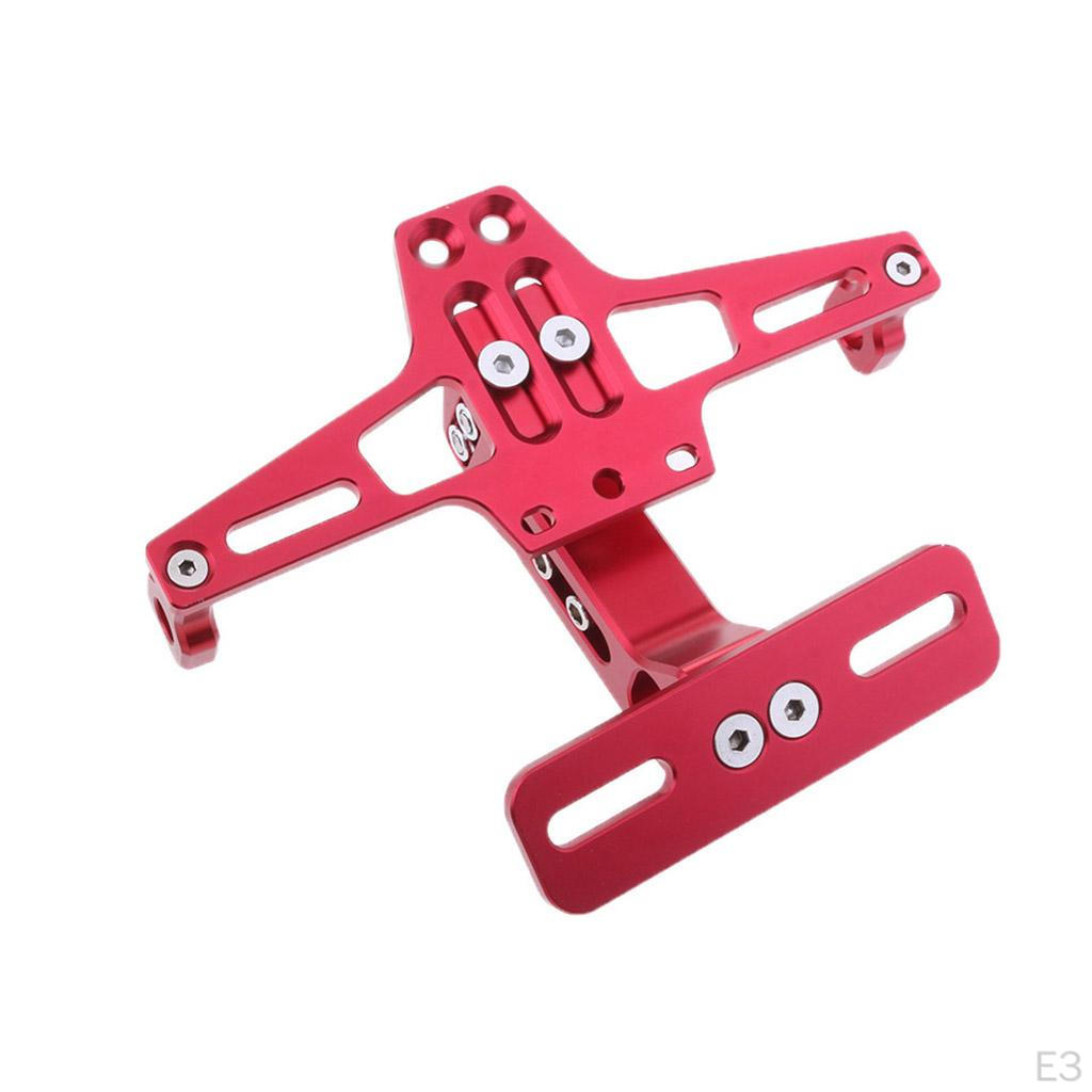 1 Piece Adjustable License Plate Holder Chassis Components with LED Light