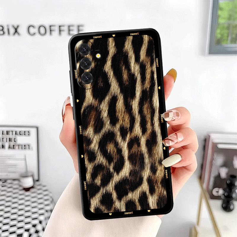 

Fashion Sweet Leopard Print Soft Phone Case for Samsung A17 A37 A57 A16 A26 A36 A56 A15 A25 A35 A55 A14 A24 A34 A54 A13 A23 A33 Samsung A36
