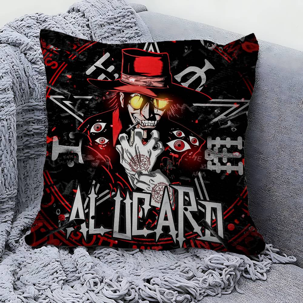 H-HellsingS Anime Pillow Gifts Home Office Furnishings Bedroom Sofa Car Cushion Cover case 45x45cm