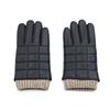 Winter Genuine Leather Gloves with Long Checkered Patterns Are Popular In Europe and America. They Are Windproof and Warm for Driving and Cycling