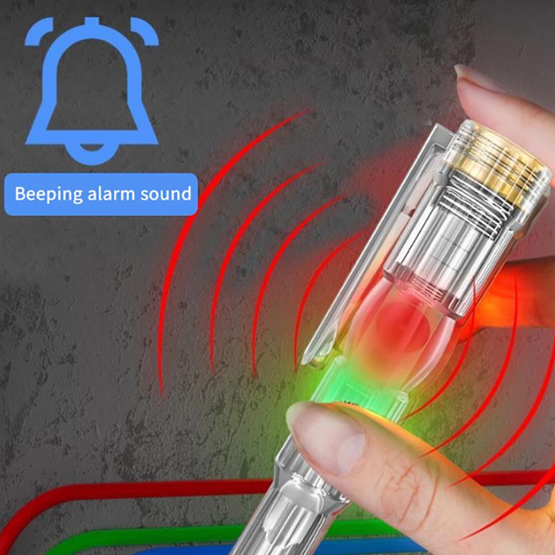 Test Pen Color Double Light Sensor Beep Alarm Electrician Test Broken Zero Fire Wire Detection Pen High Bright Electrician Pen