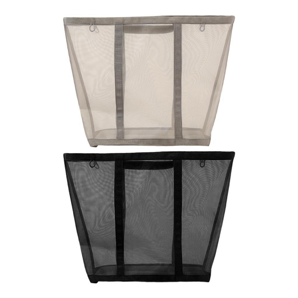 Mesh Laundry Basket Portable Multifunctional Space Saving Foldable Laundry Bag for Clothes Bed Sheets Toys Towels Apartment