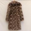 Women's Long Faux Fox Fur Coat - Versatile, Loose, Over-the-Knee, Warm Winter Style