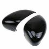 Gloss Black Side Mirror Cover Glossy Black Pair Right&Left ABS Door Wing Mirror Cover Cap Mirror Cover Brand New