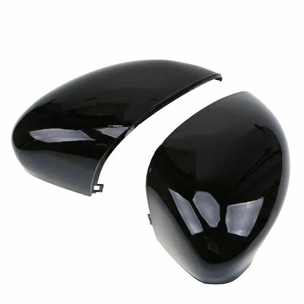 Gloss Black Side Mirror Cover Glossy Black Pair Right&Left ABS Door Wing Mirror Cover Cap Mirror Cover Brand New