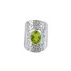 Green Peridot Gemstone 925 Sterling Silver Jewelry Handmade Promise Ring For Her RR-17-10