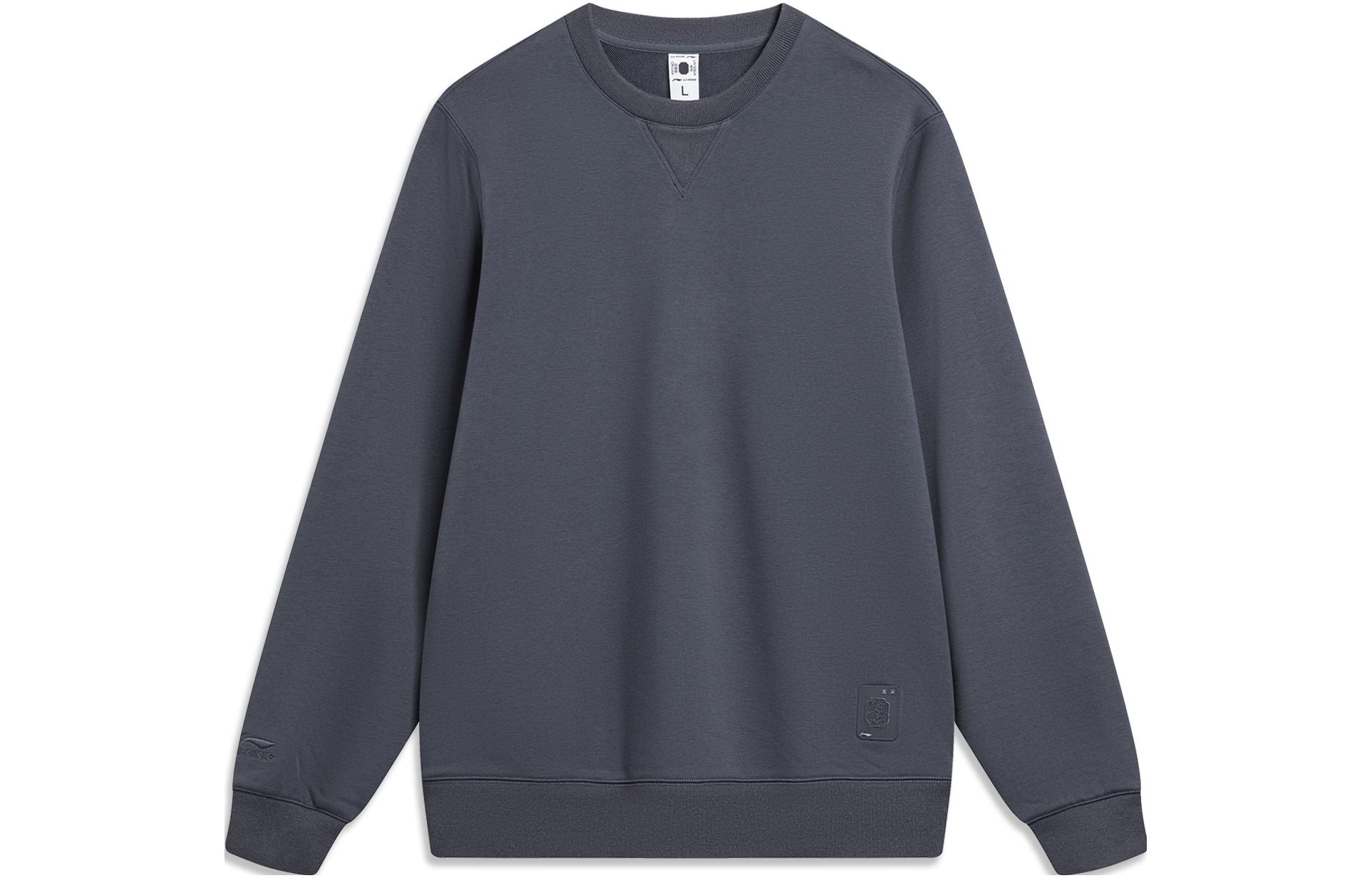 Свитшот Li Ning Серия Цвета Китая Мужской Цвет Струйный Синий AWDU029-7 S