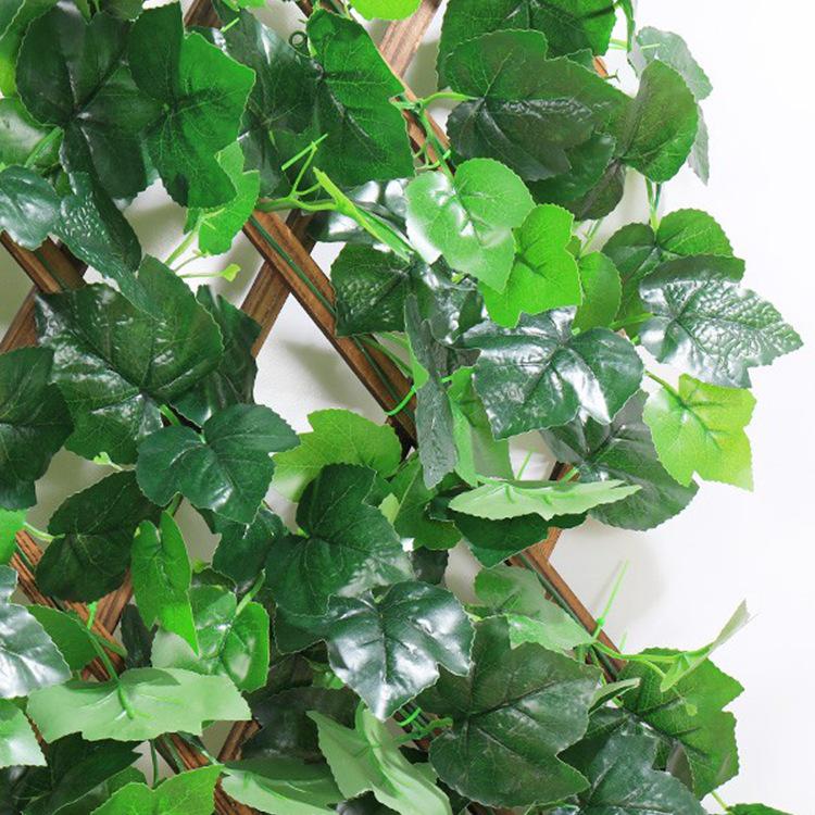Green Leaf Rattan Grape Decorative Artificial Vine for Balcony & AC Pipe Cover