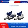304 Stainless Steel Mini Ball Valve with Butterfly Handle, Internal/External Threads, High Pressure, 4-Way Pagoda Tube Connector.