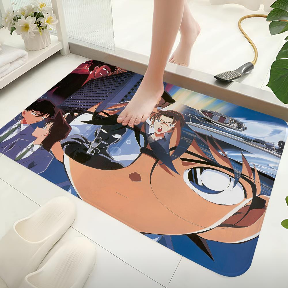 

Detective Conan Anime Floor Mat Non-Slip Laundry Room Mat Laundry Decor Balcony Child Living Room Bedside Mats 40x60cm
