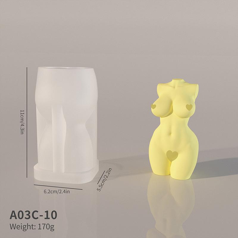 3D Human Silicone Candle Mold Diy Aromatherapy Candle Handmade Decoration Soap Chocolate Tool Cake Mold