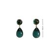 Retro Water Drop Earrings Women's Sea Green New Geometric Originality Elegant Unique Design Earrings Charm Jewelry Gift