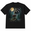 Vintage Raccoon Moon Shirt Funny Trash Panda Cottagecore Animal Lover Tee