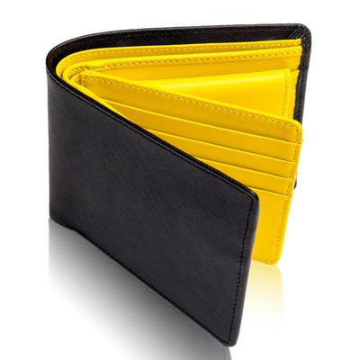 Διπλό Πορτοφόλι σε Setagaya Διπλό Πορτοφόλι Γνήσιο Δέρμα Μεγάλης Χωρητικότητας Πορτοφόλι Καρτών 8 Κίτρινο Ανδρικό [Δημοσιευμένη Βάση]