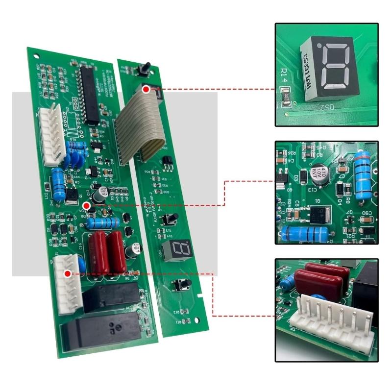 Praktische Kühlschrank-Leiterplatte Kühlschrank-Hauptplatine für den Heim- und Gewerbegebrauch Gewährleistung stabiler Leistungen
