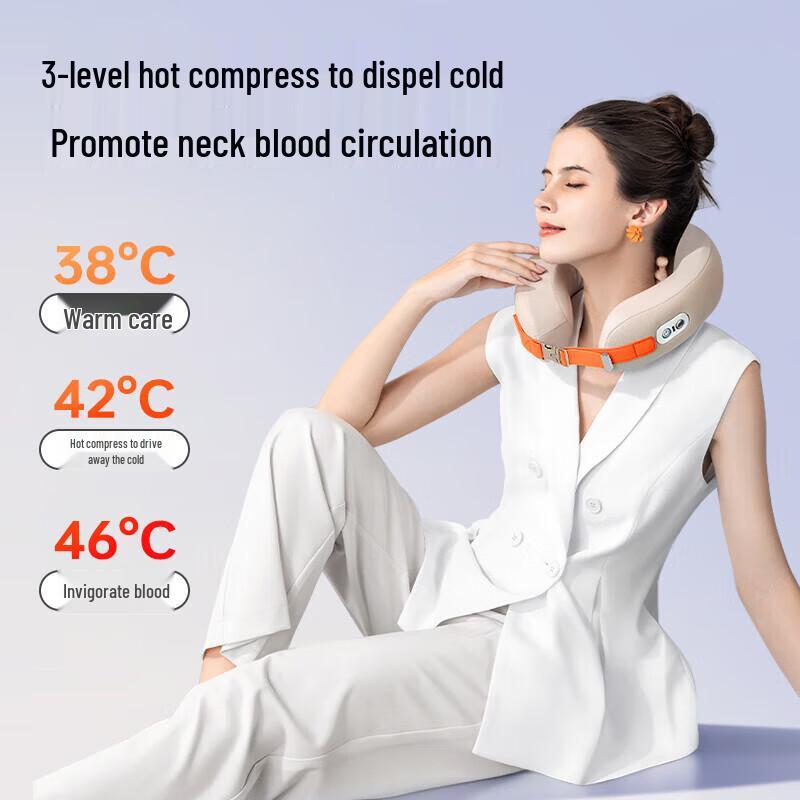 CLORIS U-Pillow Neck Massager with Heat