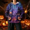 Women's Casual Halloween Print Hoodie with Front Pockets