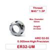 ER Series Clamping Nut Made of 20CrMoTi Chrome Steel for ER11 ER16 ER20 ER25 ER32 ER40 Milling Chucks and Machining