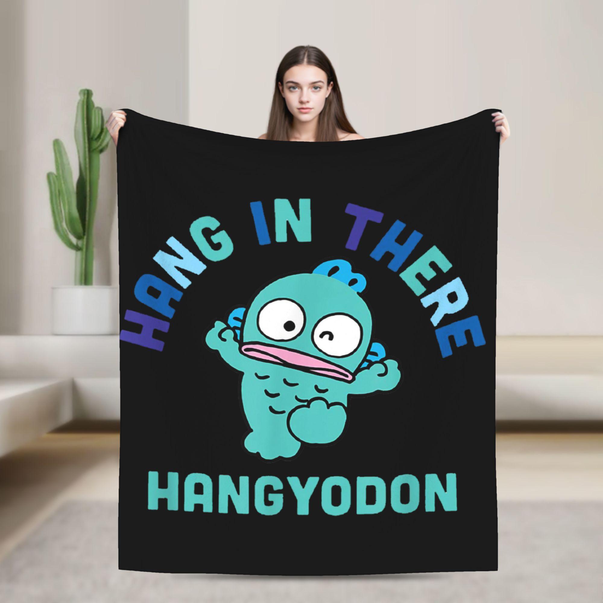 

Cute Hangyodon Blanket Cover Cartoon Fuzzy Throw Blankets Bed Sofa Printed Ultra-Soft Warm Bedspreads 75x90cm