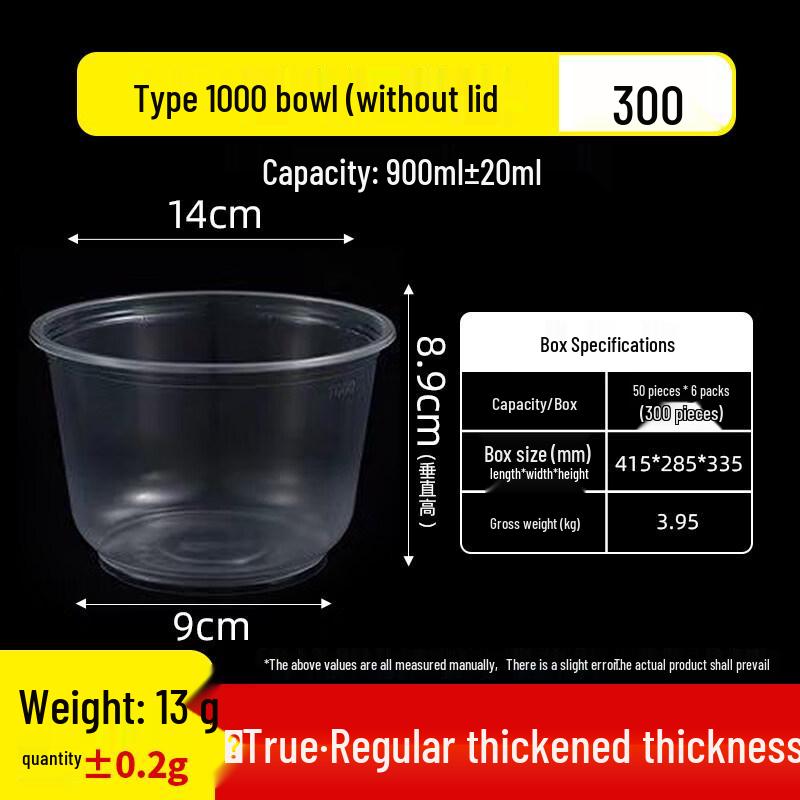 ZISIZ Disposable Heat-Resistant Food Bowl