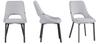 SIENA upholstered chair, gray fabric