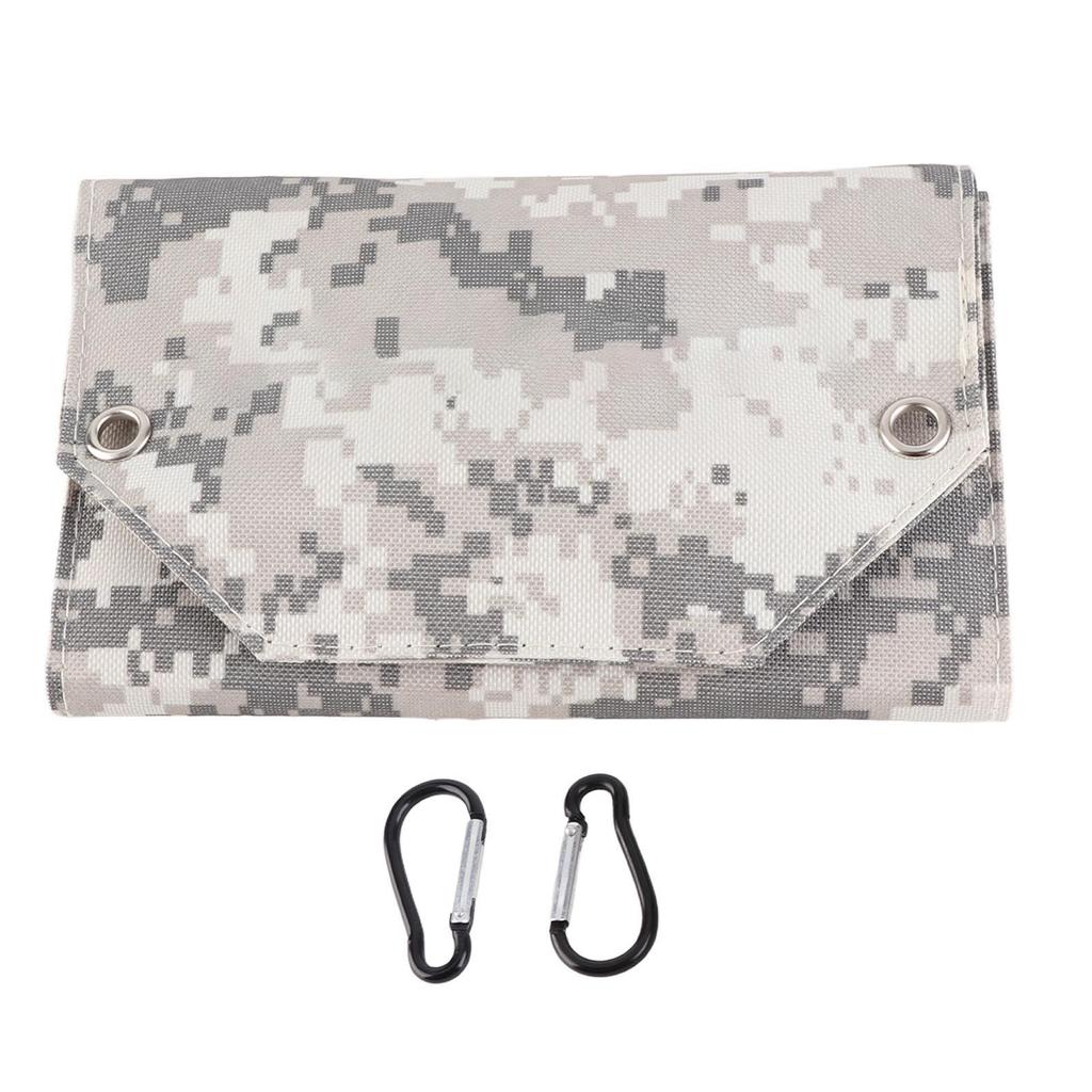 10W Bärbar Solpanel Laddare 5V 2A Vikbar Solladdare IP67 Vattentät för Smartphones