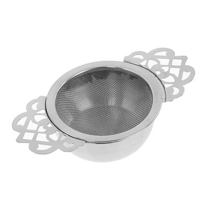 1 st Tekula i rostfritt stål med droppskål, dubbelörad mesh-sil