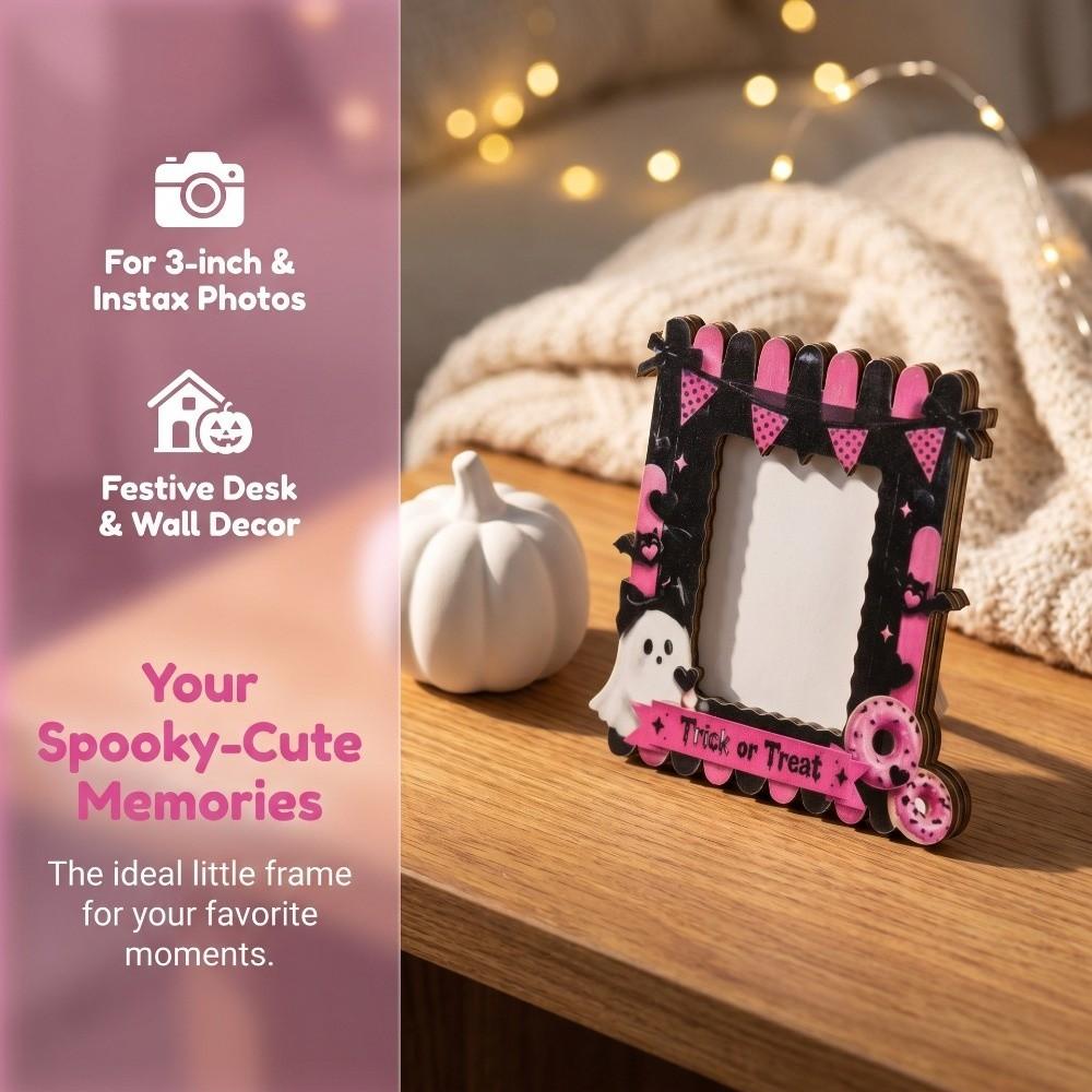 Pumpkin Picture Frame Ornaments Bat Photo Display Holders Halloween Photo Frame Living Room