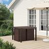 Garden Dining Chairs 2 pcs Brown PP