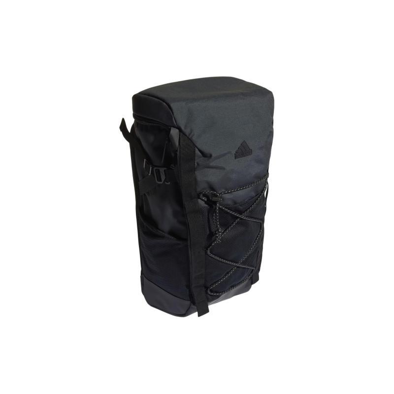 Adidas Recycled Polyester Plain Weave Fabric Emergency Backpack Outdoor Mountaineering Bag Backpack Men's Black Adidas HK6489