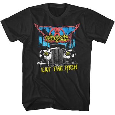 Aerosmith Eat The Rich Roller Herren T-Shirt