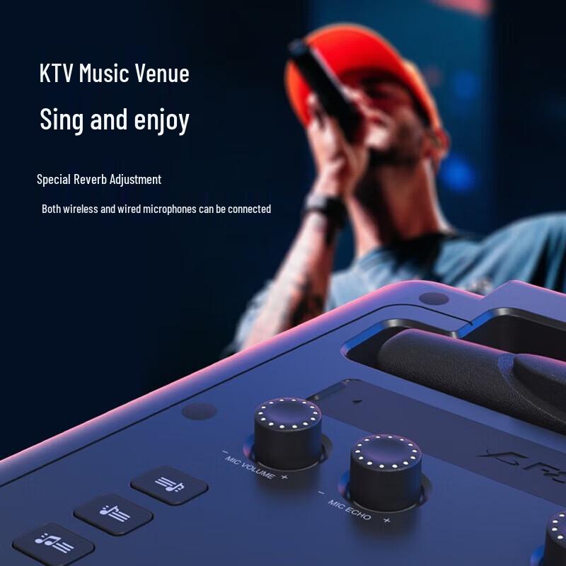 F&D PA300 Portable Outdoor Karaoke Bluetooth Speaker CN plug (adapter included)