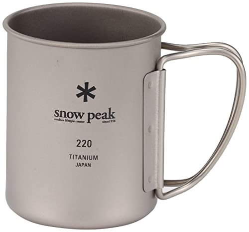 Snow Peak Titanium Single Mug 220 [Capacity 220ml] (x 2)