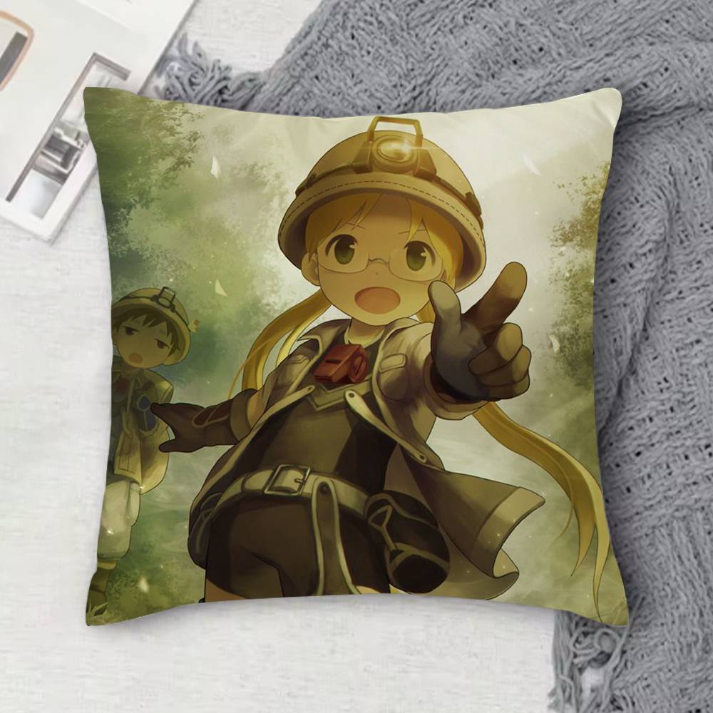 MMade In Abyss Doublesided Printed Square Decorative Cushion Cover for Sofa Living Room Home Decor