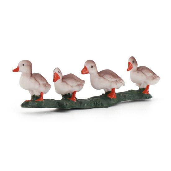

Simulation Poultry Model Realistic Chick Duck Goose Figurine Miniature Farm Animal Educational Toy Home Office Decoration Ornament C