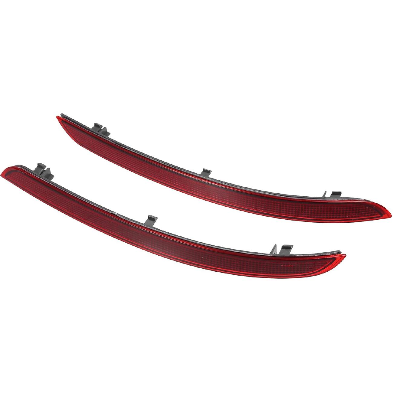 Rear Bumper Reflector Light 1668200074 for Mercedes Benz W166 ML350 ML400 ML500 ML550 ML63AMG 2012-2015 ABS Red Gray