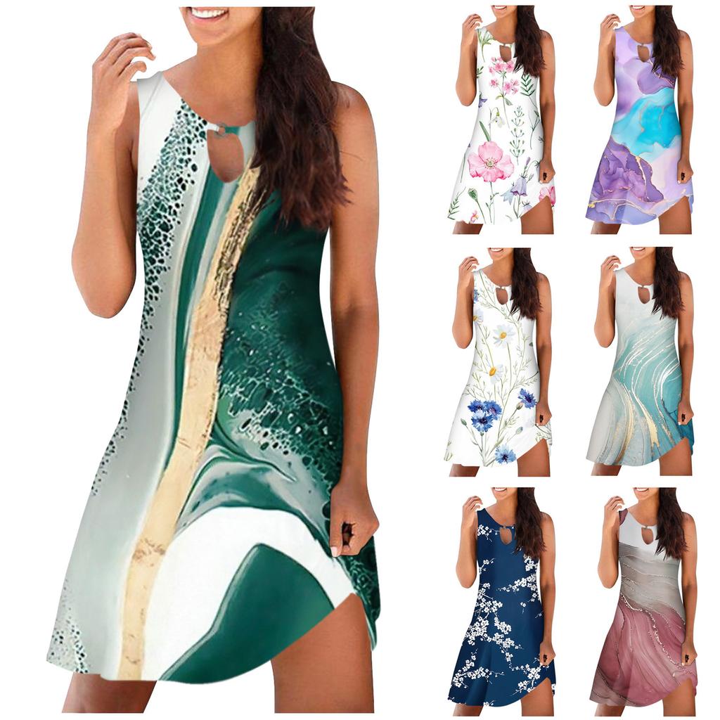 Women's Casual Long Summer Sun Dresses 2023 Long Sleeve V-Neck Flowy A Line Pleated Maxi Cocktail Dress