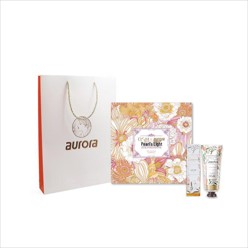 Aurora Mulberry Silk Scarf & Hand Cream Set