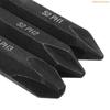 K1AE 3 Pieces Screw Bit Alloy Steel PH1 / PH2 / PH3 for Cross Drill Bit Black