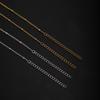 New Stainless Steel Plain Chain Side Clip Beads Simple Fashion Versatile Trend Basic Accessories Jewelry Chain