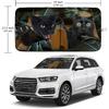 Cat Car Windshield Sun Shade Foldable Sunshade Front Window Cover Sun Visor Protector Accessories (59X27.5 Inches)