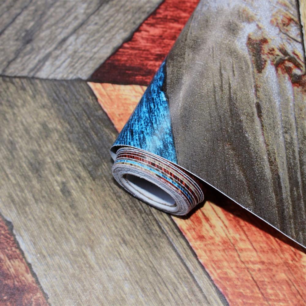 Colourful Wood Grain Peeling Adhesive Paper Furniture Decoration DIY Self-adhesive Film Solid Wood Touch Surface Easy To Clean