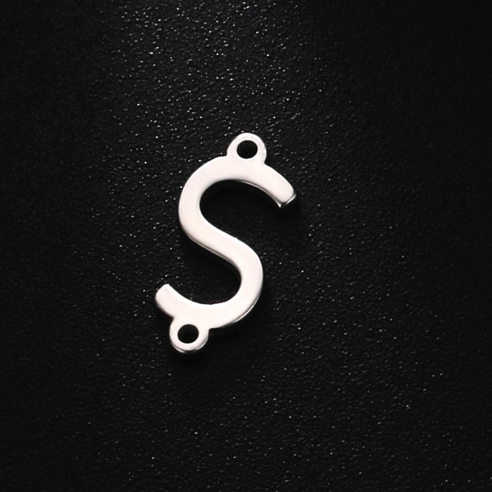 Cazador 5 Pcs/Lot Stainless Steel Gold Color Capital Letter DIY Charms for Jewelry 26 A-Z Alphabet Pendant for Necklace Bracelet