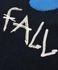 FALLETT [24Fw] Drawing Flower Knit Navy