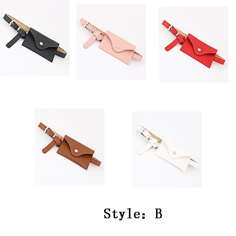 Fashion Waist Fanny Pack Women Leather Belt With Elegant Zipper Closure For Casual Use