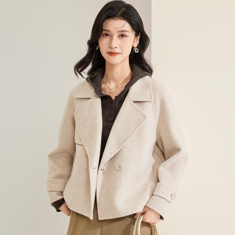 

Жіноче двостороннє пальто з вовняної суміші S